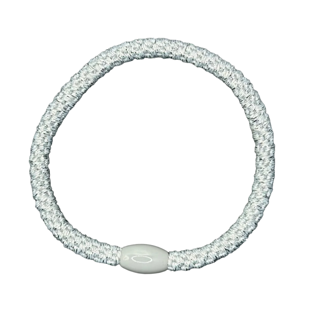 Silver Slim - Premium No-Slip Hair Ties for Active Lifestyles ...