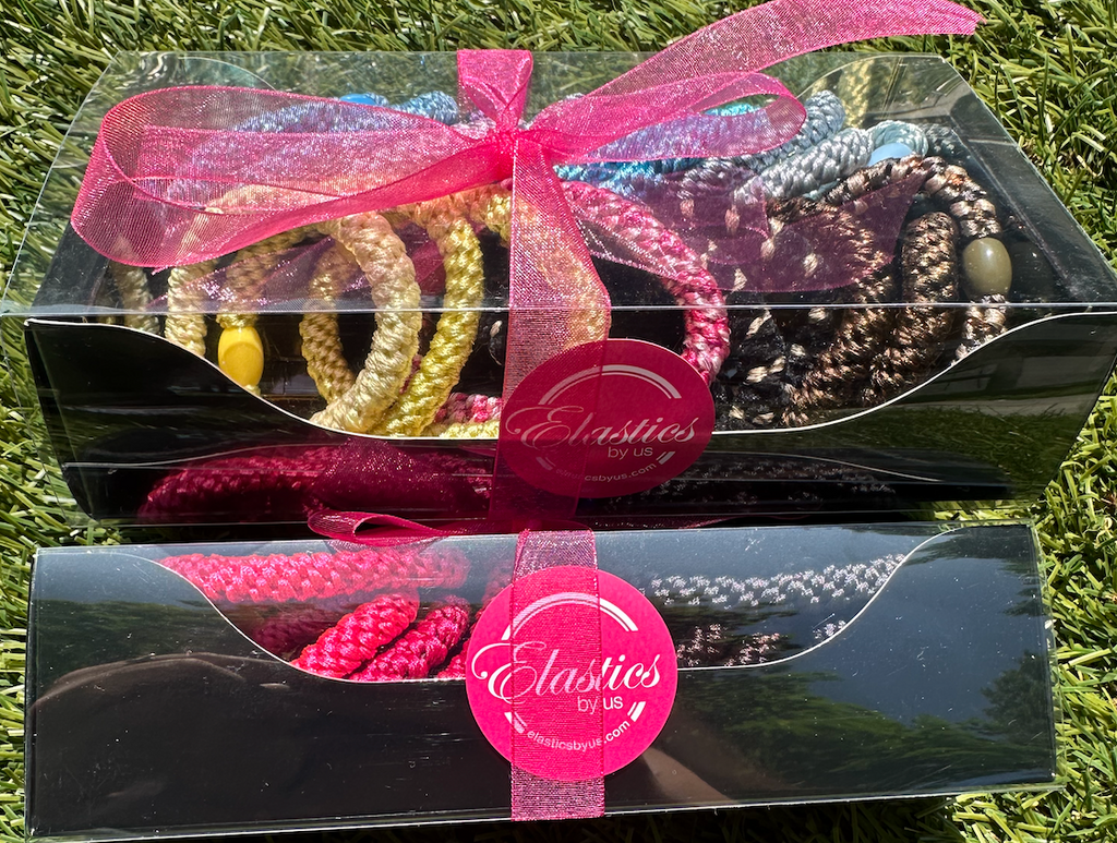 Clear Box with Black Bottom - Max 40 Elastics Per Gift Box